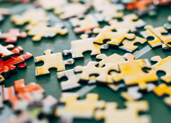 Picture of a jigsaw puzzle